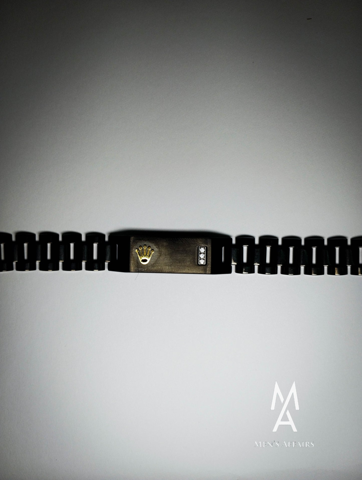 The Black Rolex Logo Bracelet – Men's Affairs